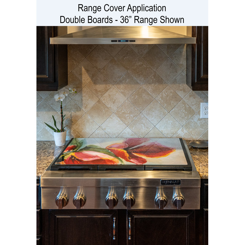 Festive Fit Home Stove Top Cover - Black Giltz, Gas and Festive Fit Home Stove Top Cover - Black Giltz, Gas and